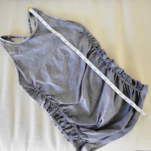 NUX Yoga Spellbound Cami Light Compression Tank Top Steel Mineral Wash M Medium - Picture 9 of 9
